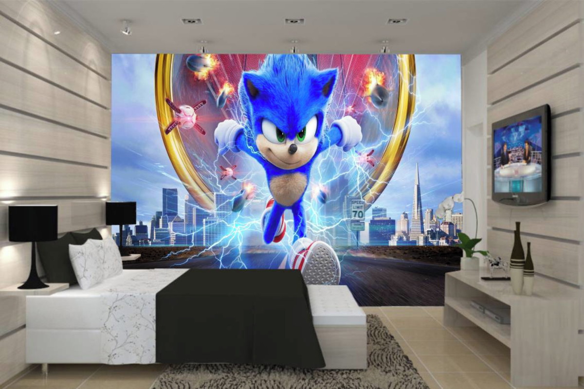 Adesivo Parede Decorativo Sonic