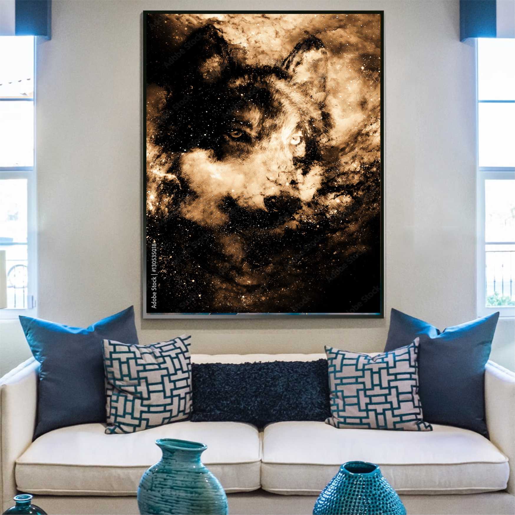 QUADRO CANVAS LOBO EFECTER