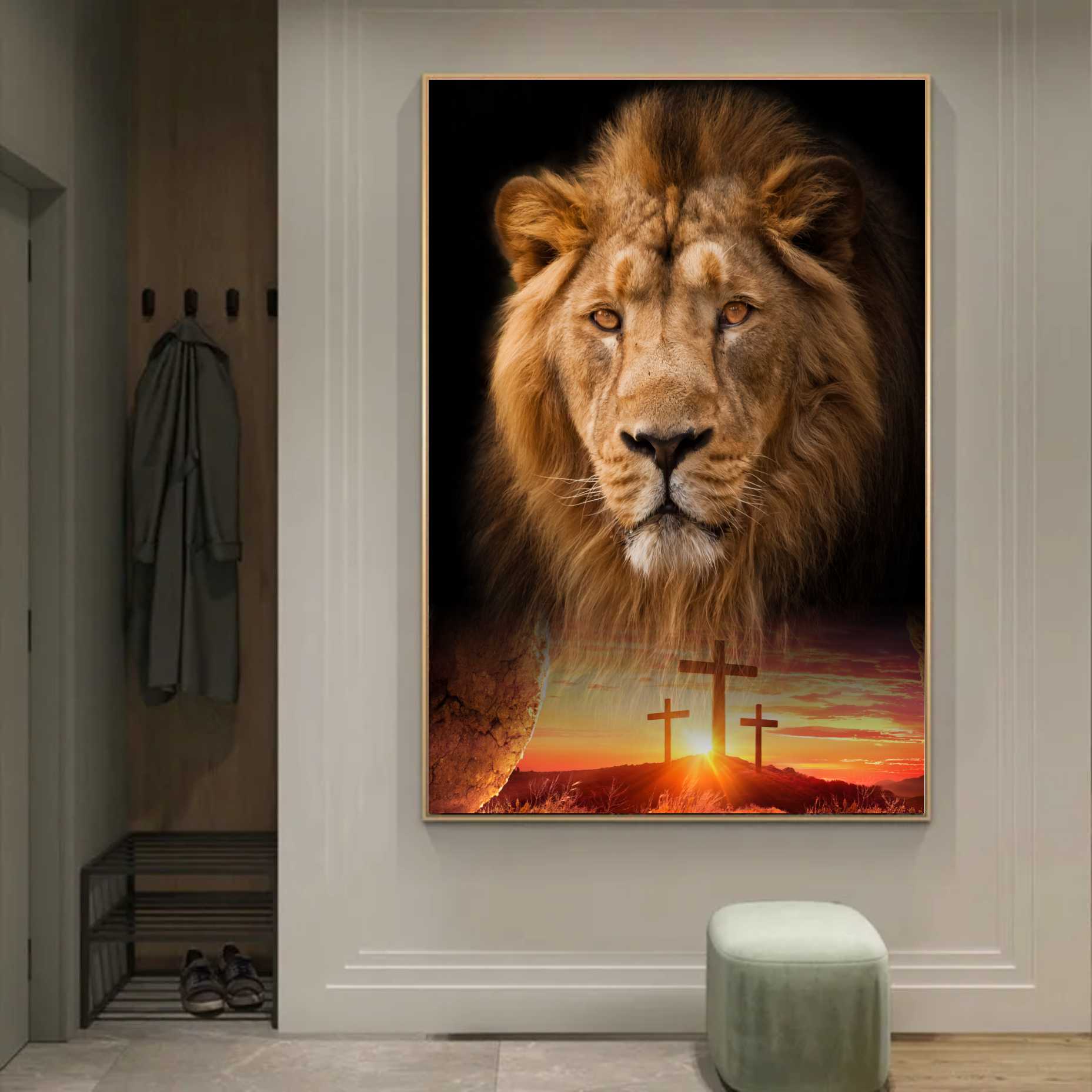QUADRO TELA CANVAS LEÃO DE JUDA - 130X80
