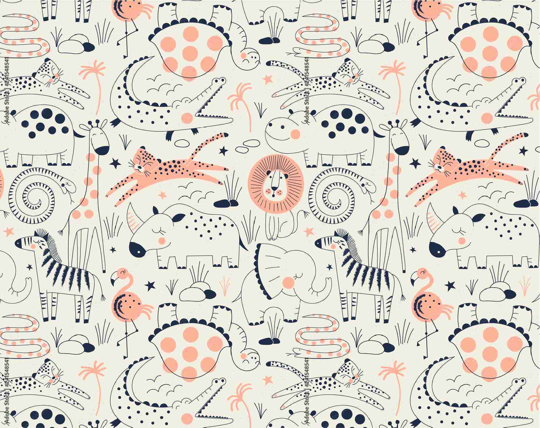 PAPEL DE PAREDE INFANTIL SAFARI