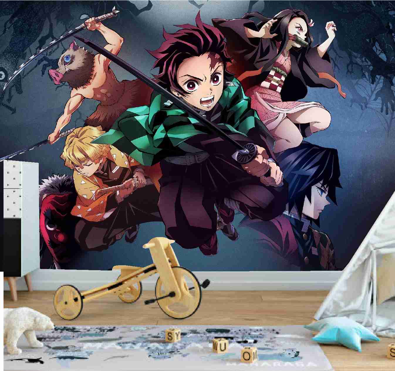 Painel Adesivo Anime Demon Slayer