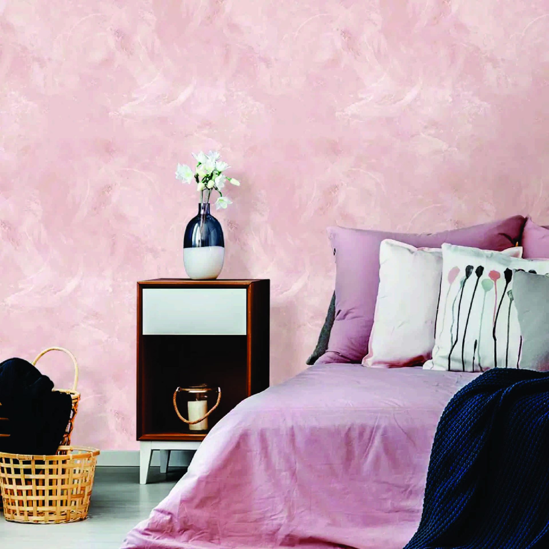 PAPEL DE APREDE CIMENTO QUEIMADO ROSA / ROSE