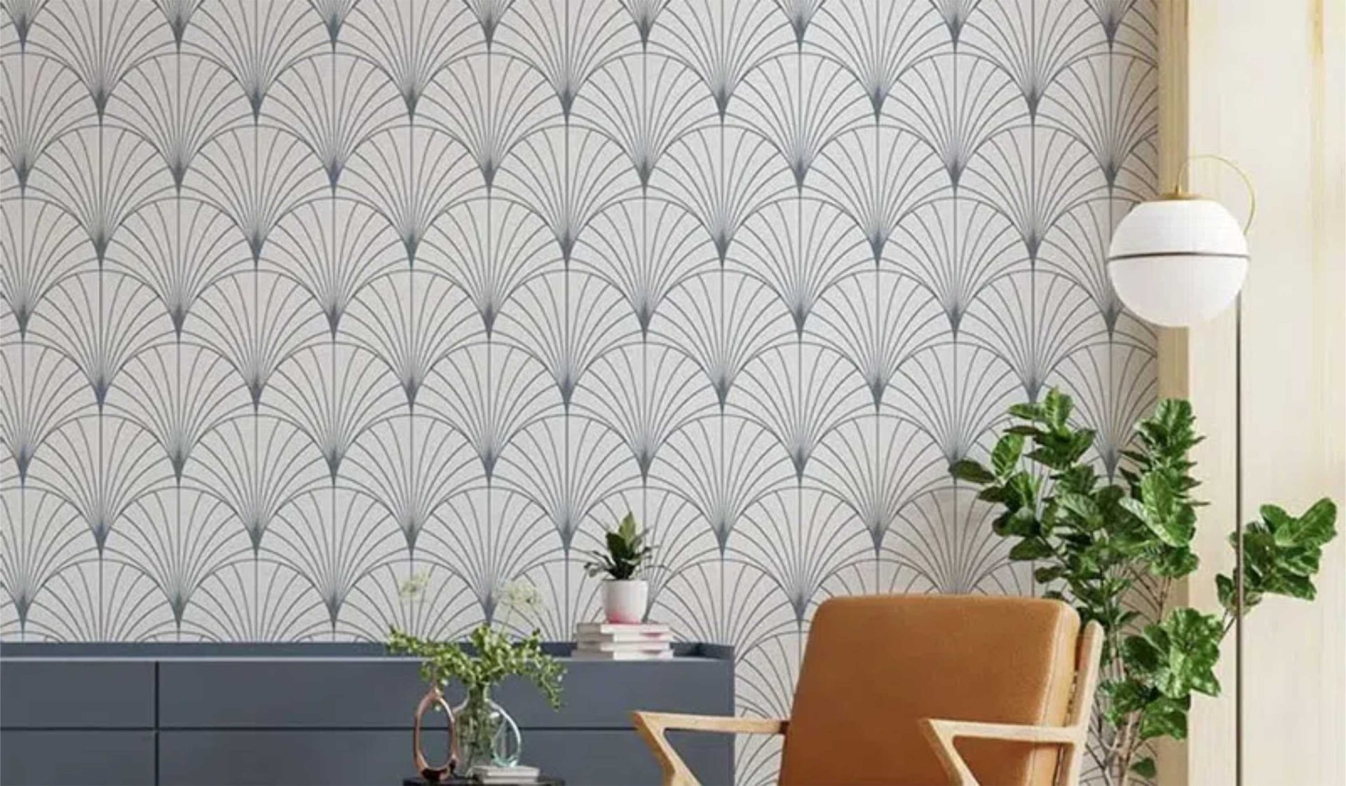 PAPEL DE PAREDE GEOMETRICO TONS DE CINZA COM PRETO BRANCO