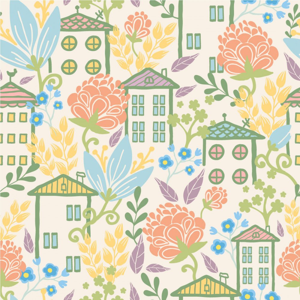 PAPEL PAREDE CIDADE DE FLORES