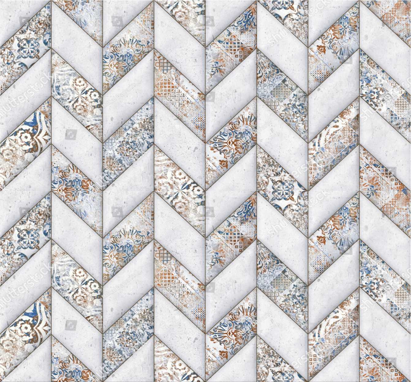 PAPEL DE PAREDE LADRILHO GEOMETRICO PARA COZINHA / BANHEIRO