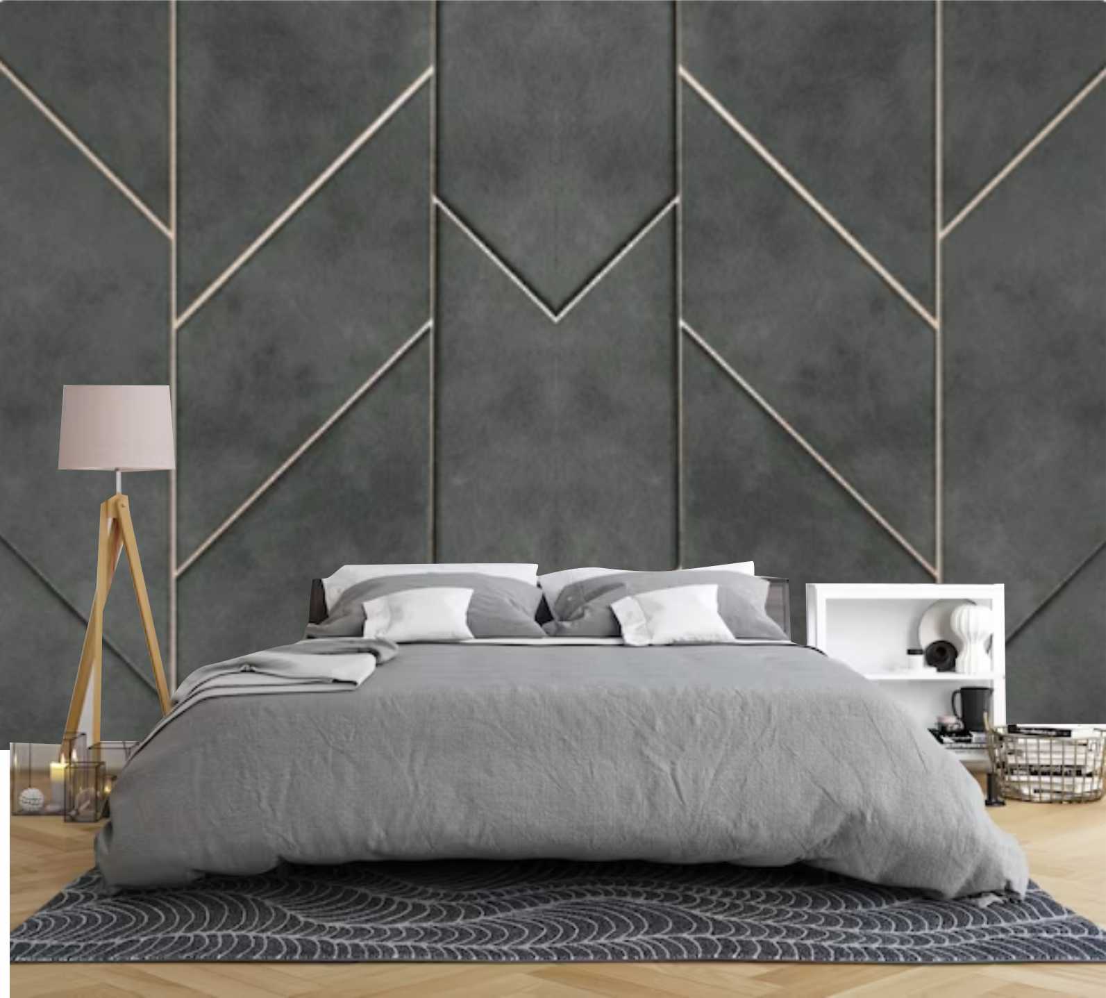 PAPEL DE PAREDE QUARTO E SALA CIMENTO QUEIMADO