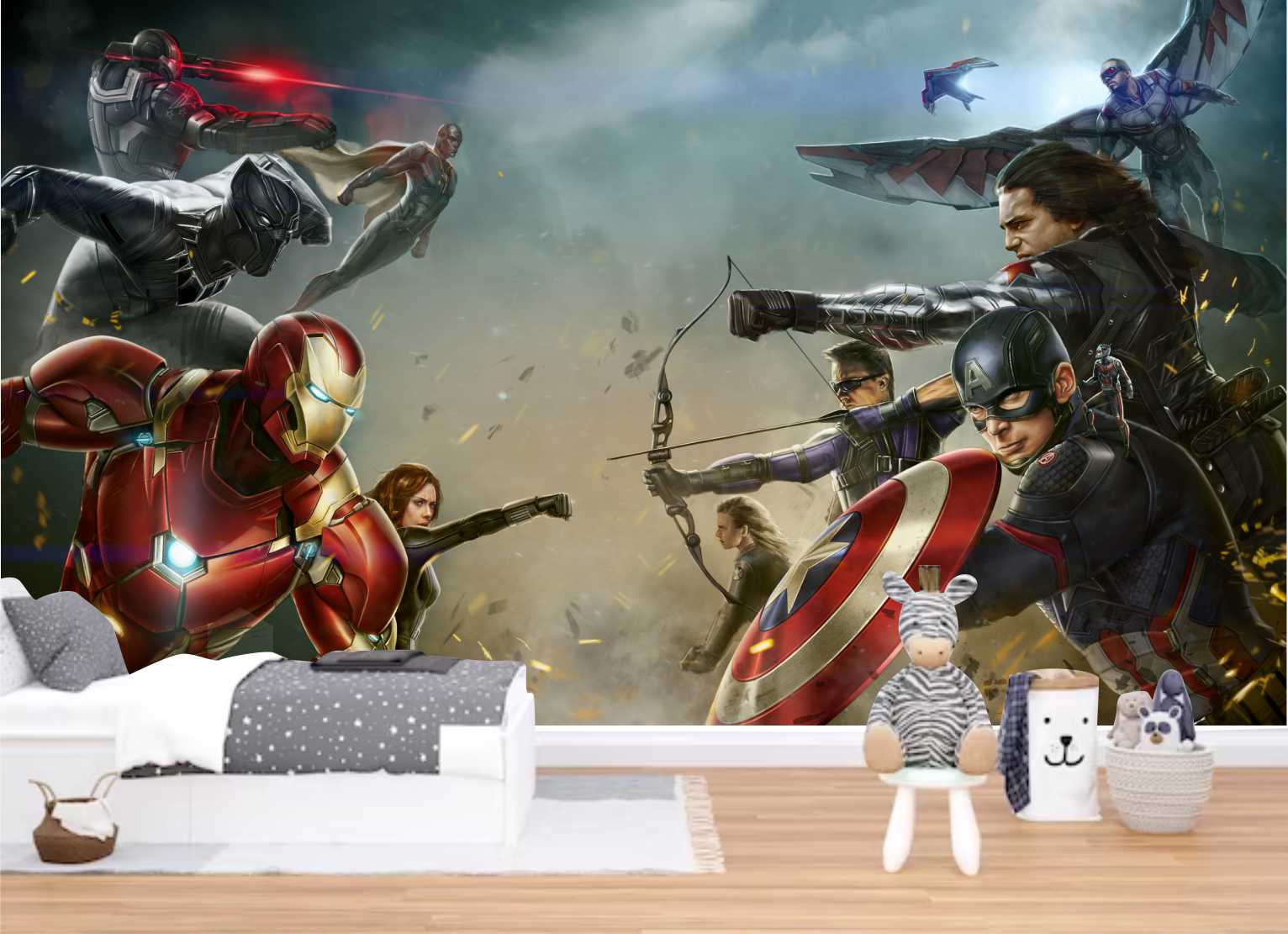 PAPEL DE PAREDE MARVEL HEROIS
