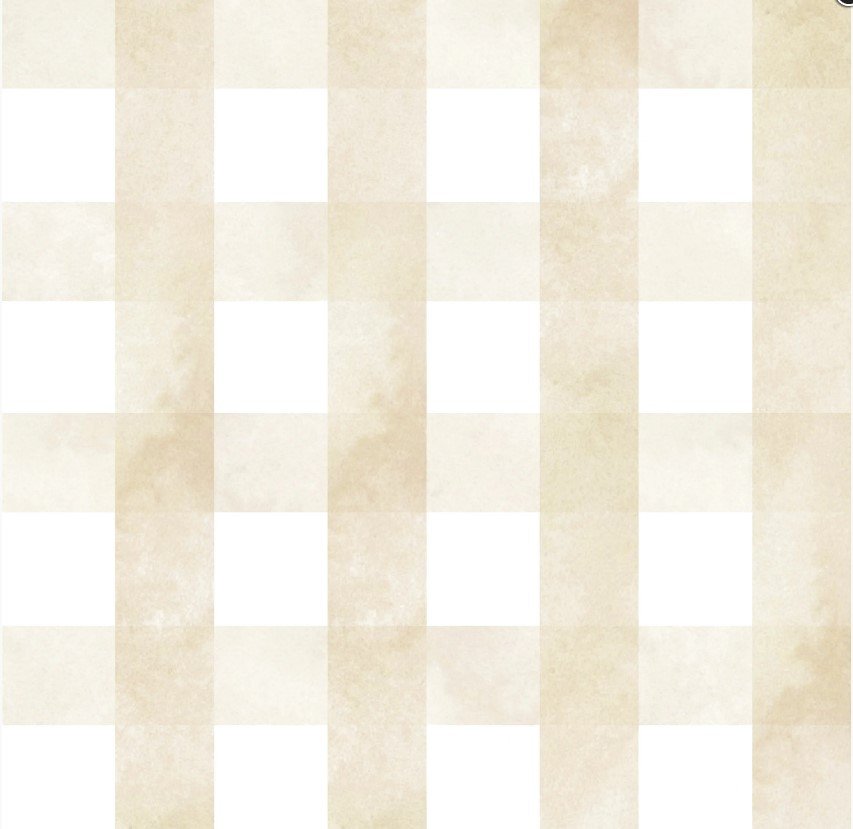Papel de Parede Vichy xadrez Aquarelado BEGE