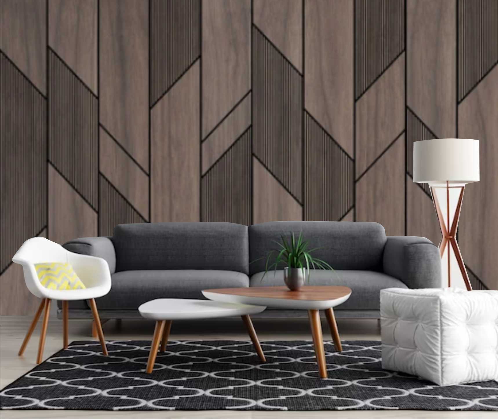PAPEL DE PAREDE MADEIRA COM LINHAS