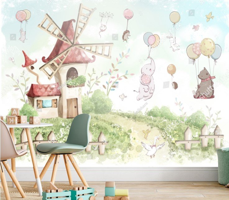PAPEL DE PAREDE FAZENDA COM ANIMAIS