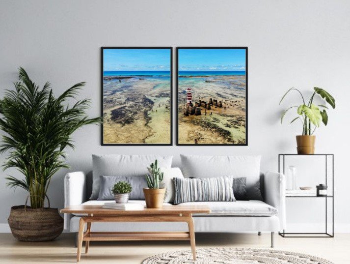QUADRO PONTA VERDE MACEIÓ FAROL E CORAIS