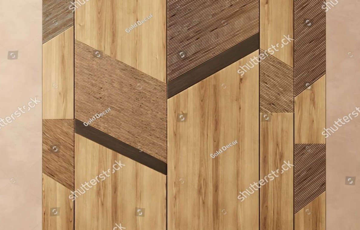 PAPEL DE PAREDE MOSAICO MADEIRA