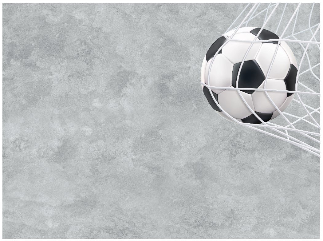 PAPEL DE PAREDE BOLA DE FUTEBOL COM REDE E FUNDO CIMENTO QUEIMADO