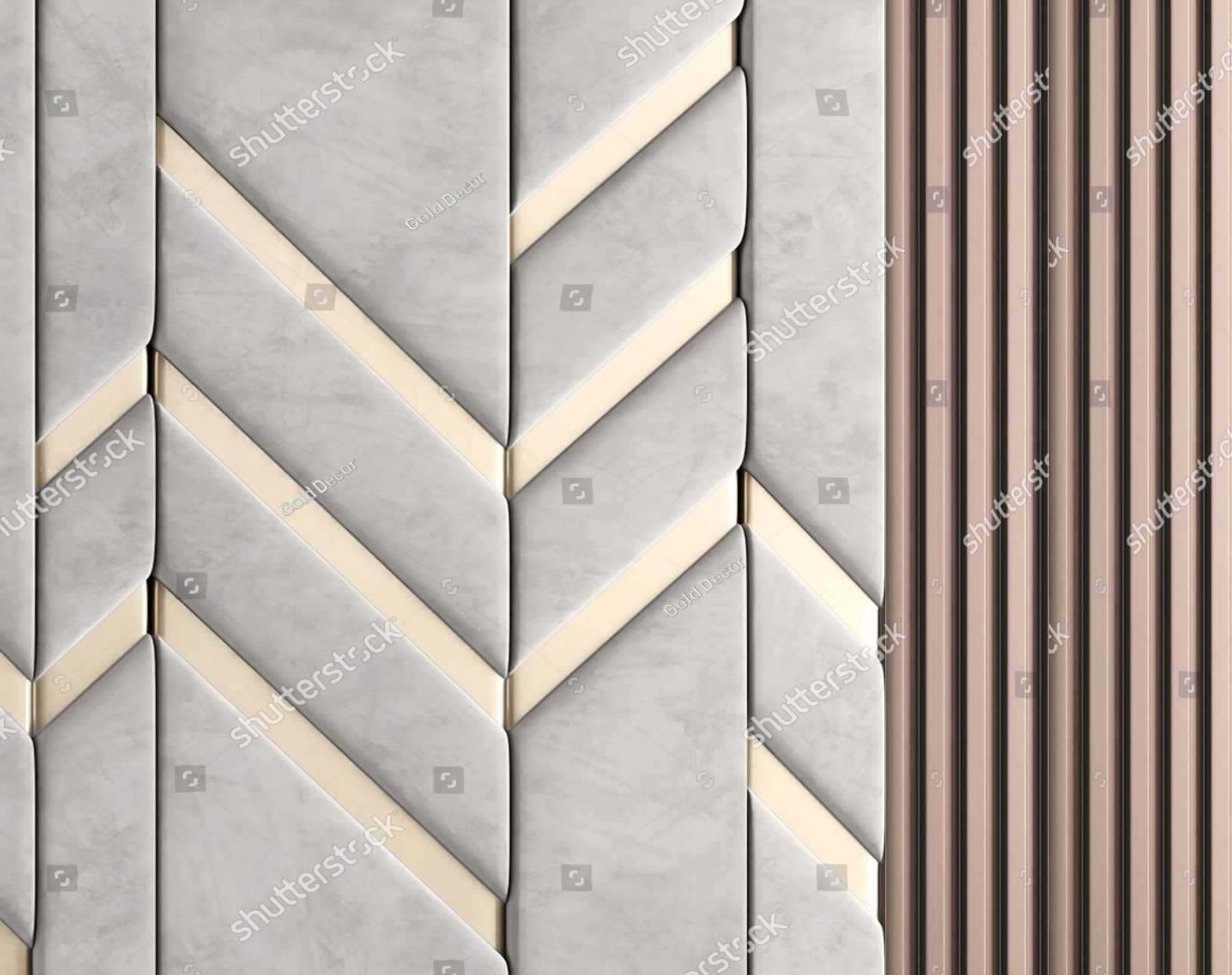PAPEL DE PREDE ESTOFADO COM RIPADO MADEIRA 3D