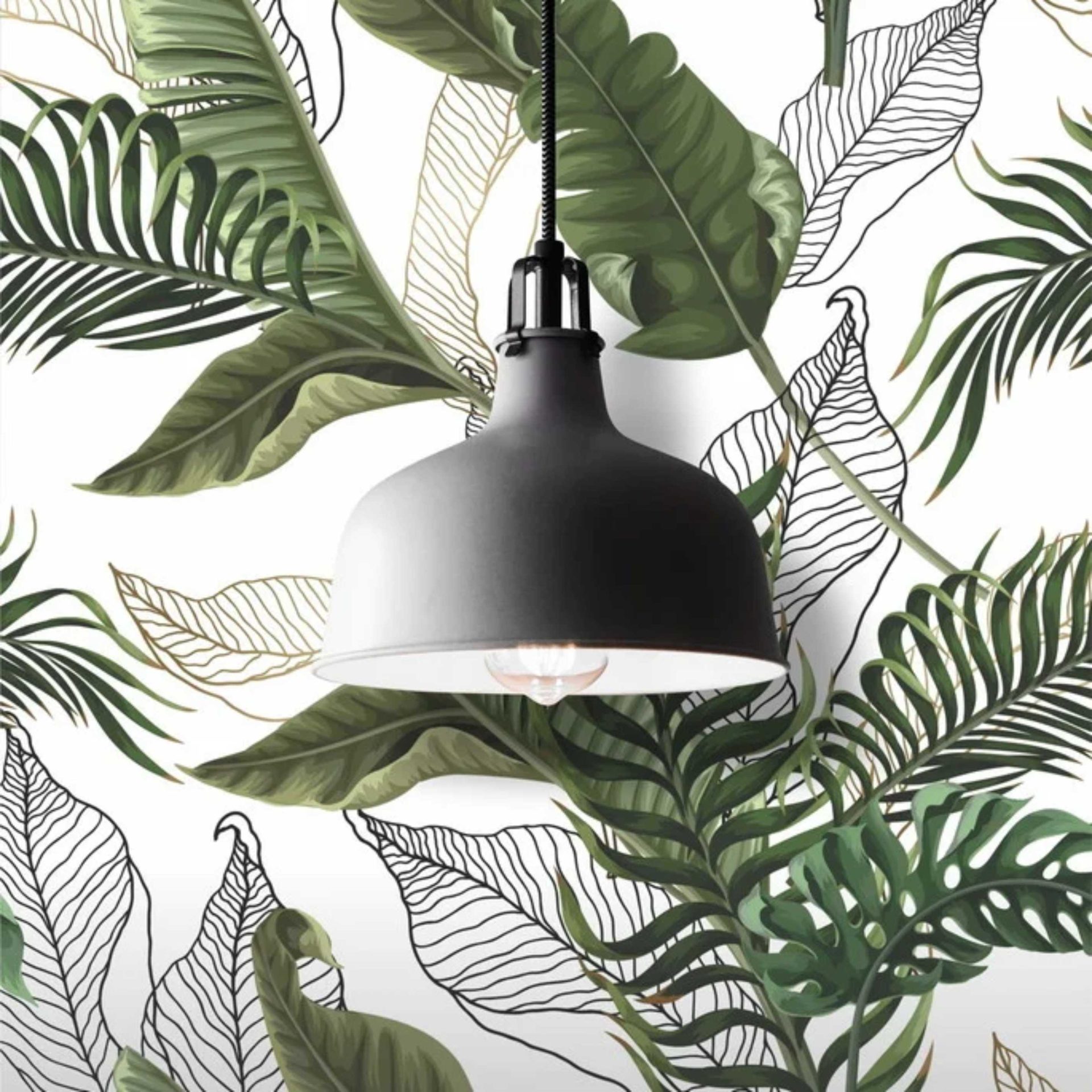 PAPEL DE PAREDE FOLHAS VERDE