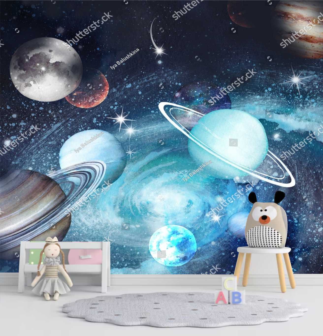 PAPEL DE PAREDE GALAXIA ESPAÇO SIDERAL ESPASO