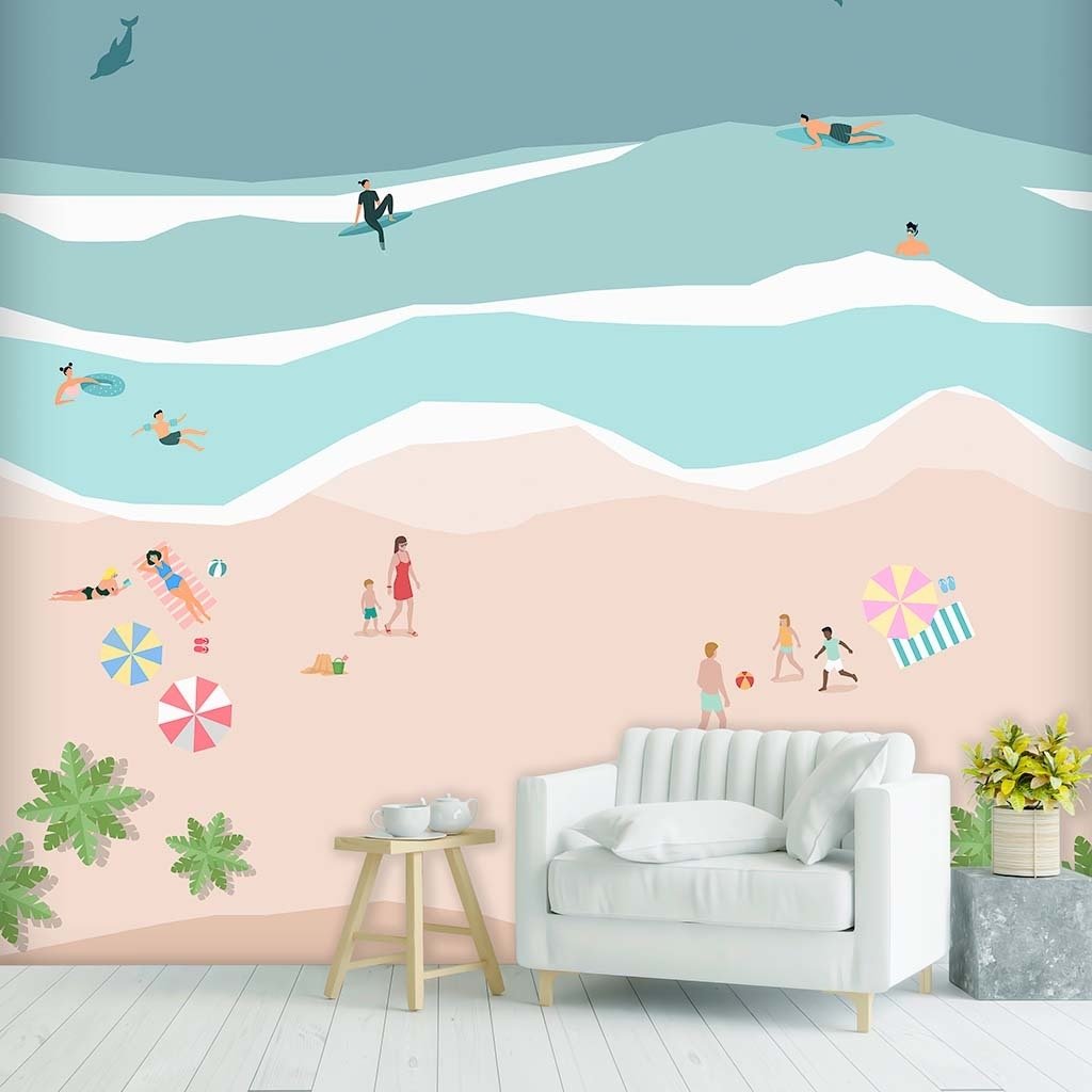 PAPEL DE PAREDE PRAIA SURF