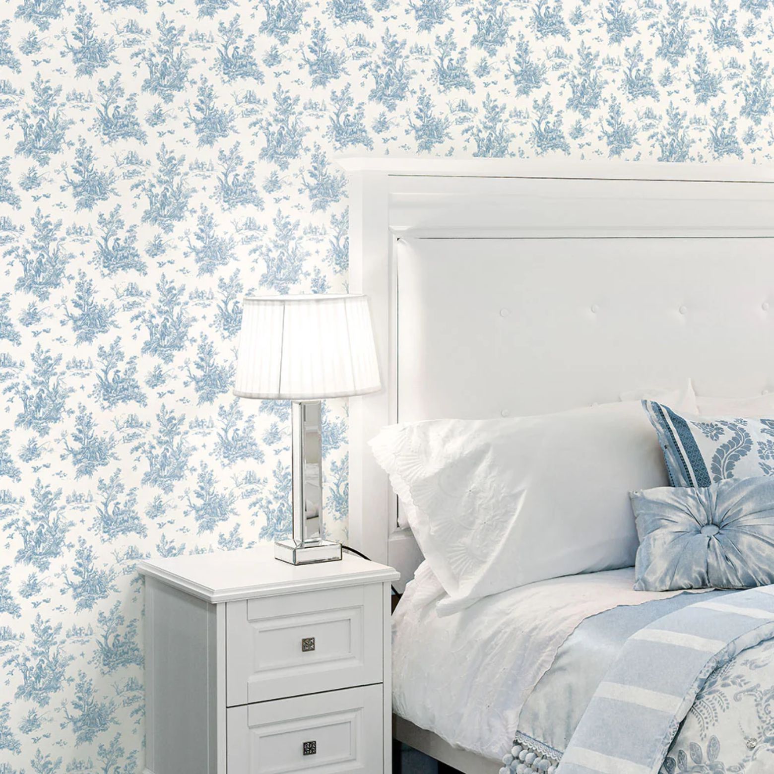 PAPEL DE PAREDE VINTAGE AZUL