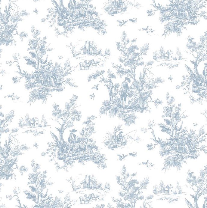 PAPEL DE PAREDE VINTAGE AZUL