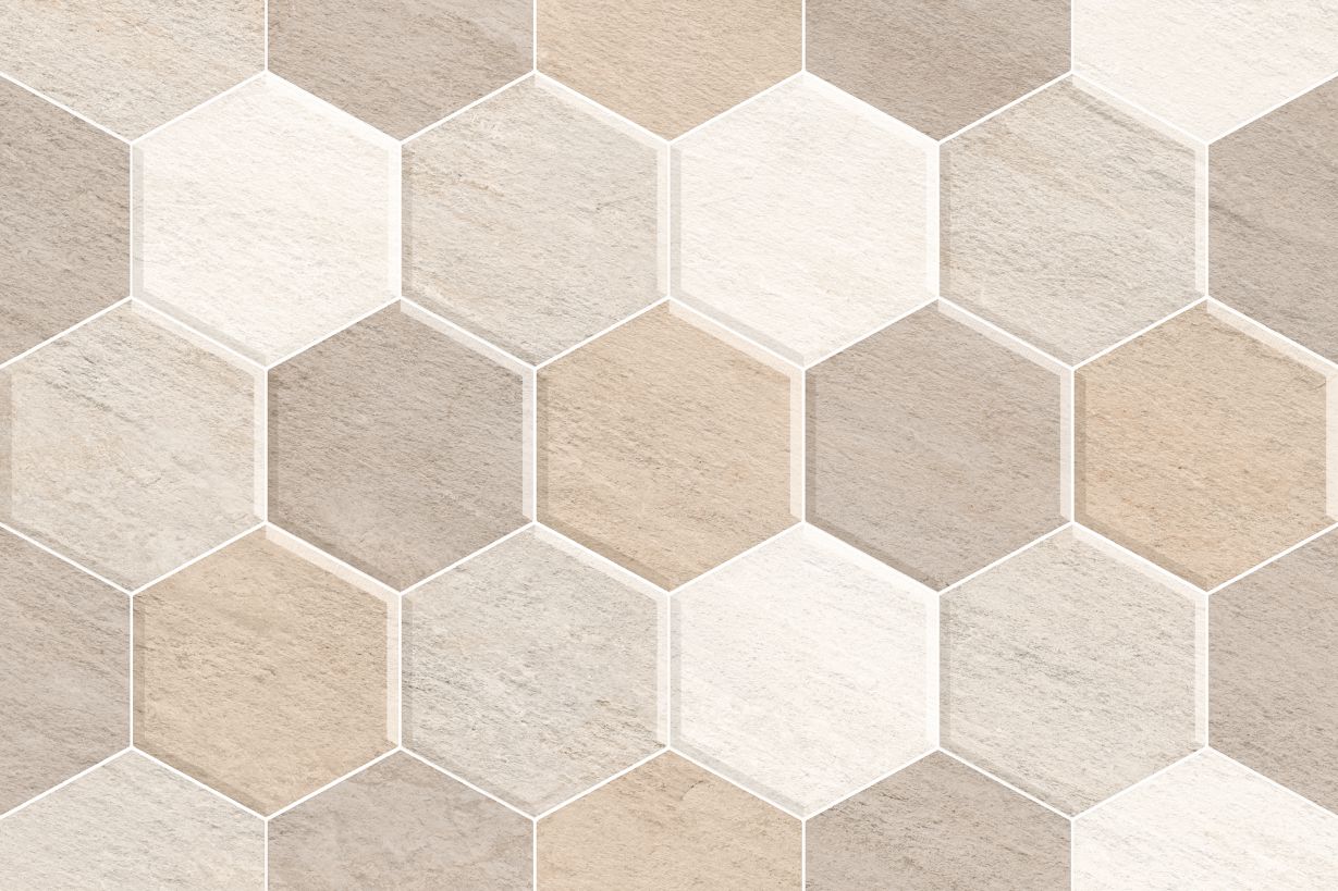 PAPEL PAREDE HEXACONAL PARA COZINHA E BANHEIRO