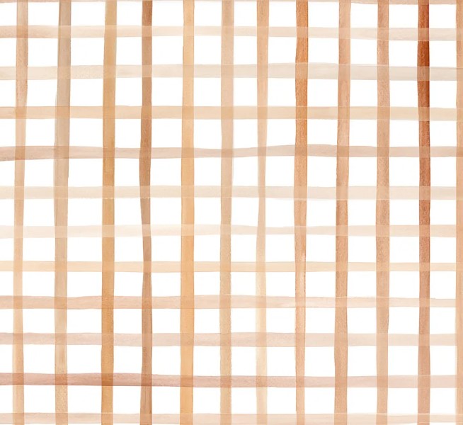Papel de Parede Vichy Caramelo aquarela