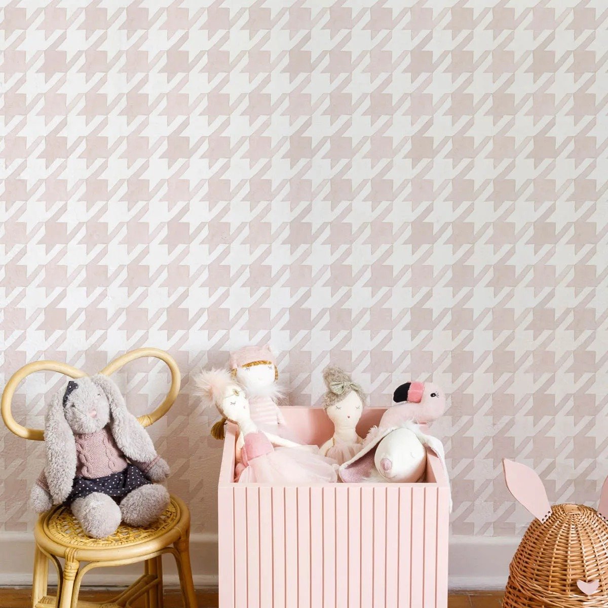 PAPEL PAREDE Xadrez pied de poule - TODAS AS CORES