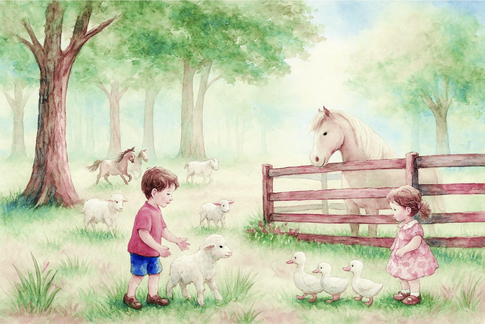 PAPEL PAREDE MENINO E MENINA IRMAOS NO CAMPO FAZENDA