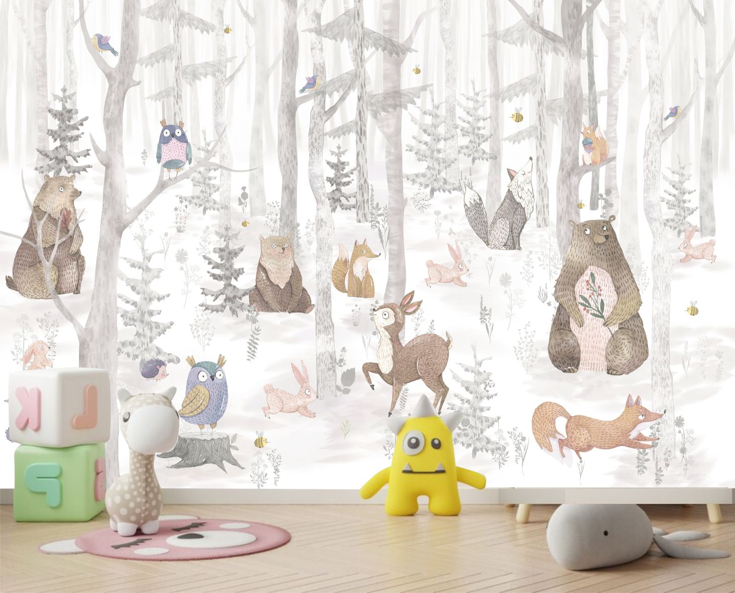 PAPEL DE PAREDE ANIMAIS NA FLORESTA