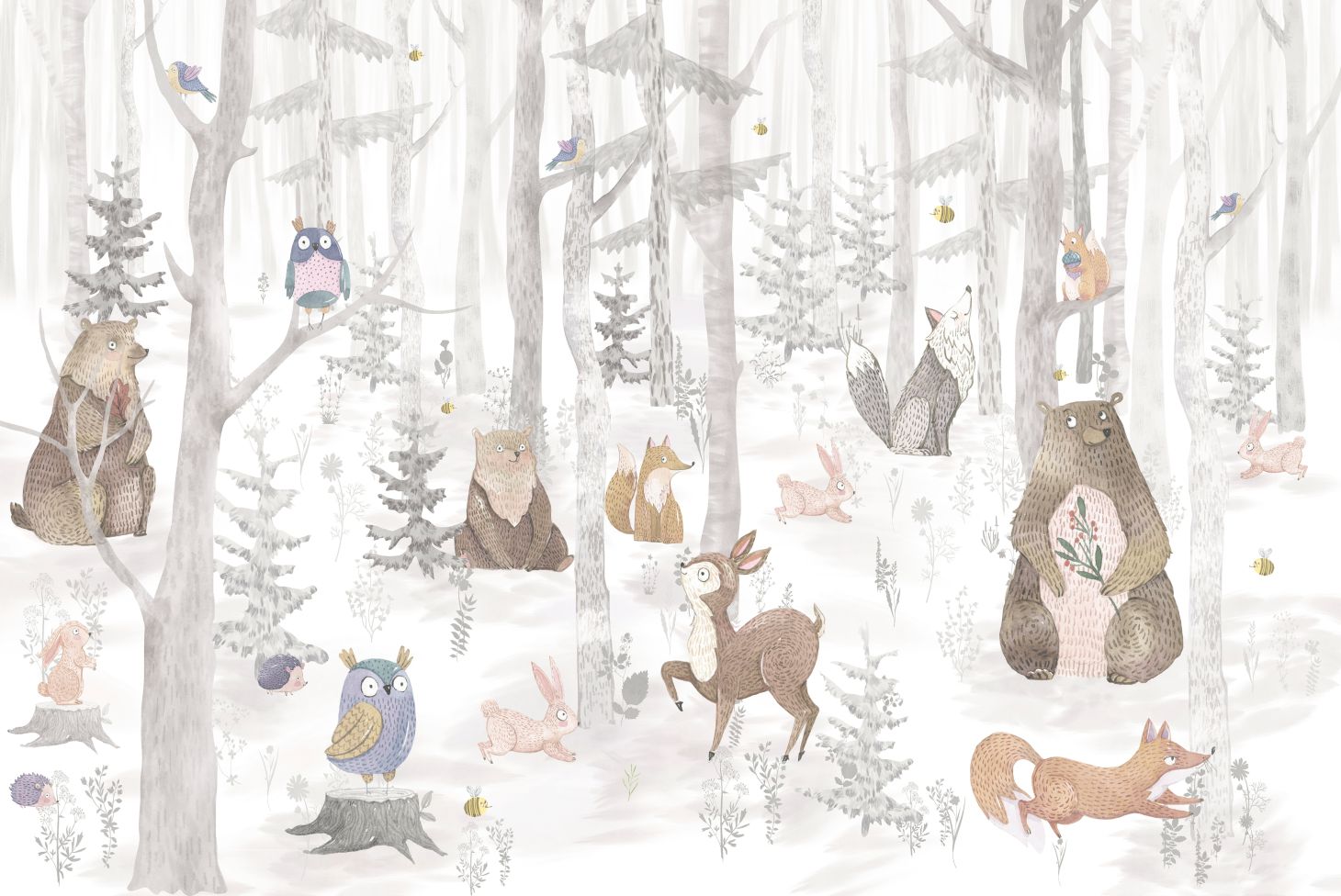 PAPEL DE PAREDE ANIMAIS NA FLORESTA