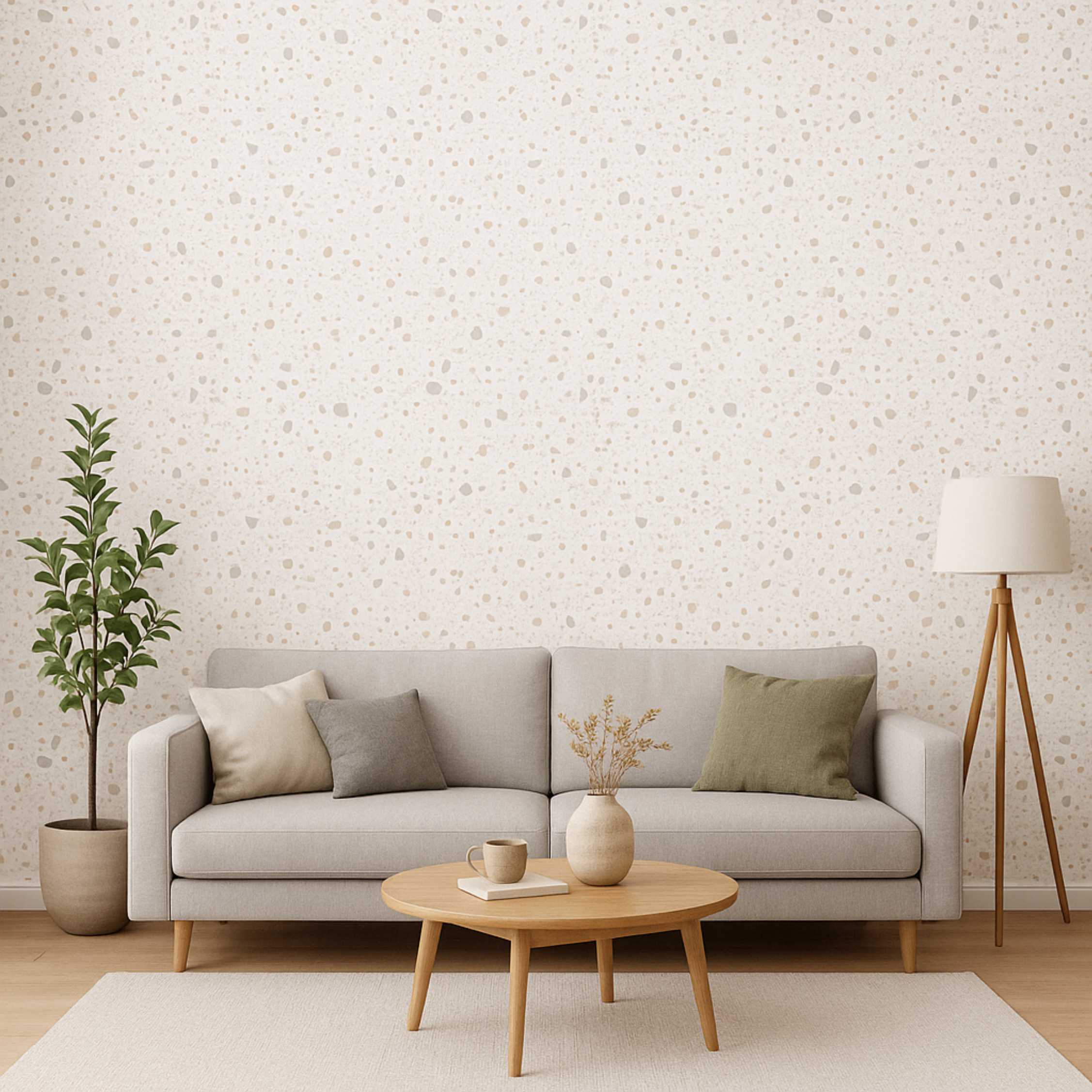 PAPEL DE PAREDE PARA SALA E QUARTO - GRANULITE MARMORE
