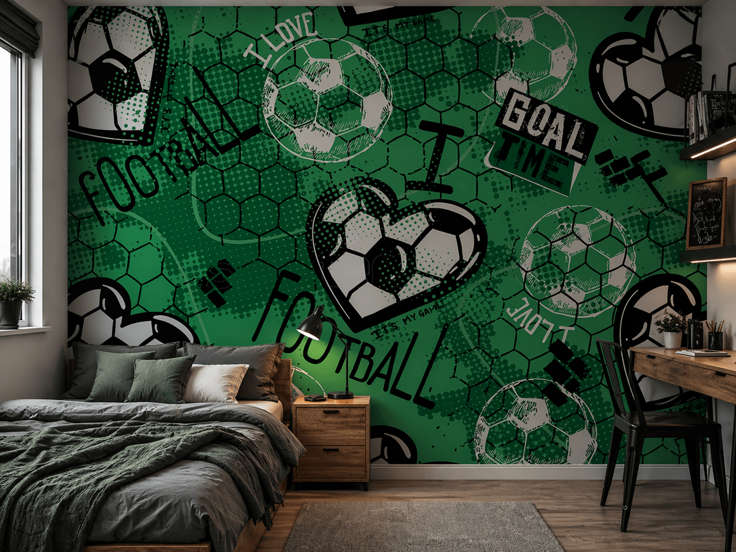 PAPEL DE PAREDE FUTEBOL CORACAO