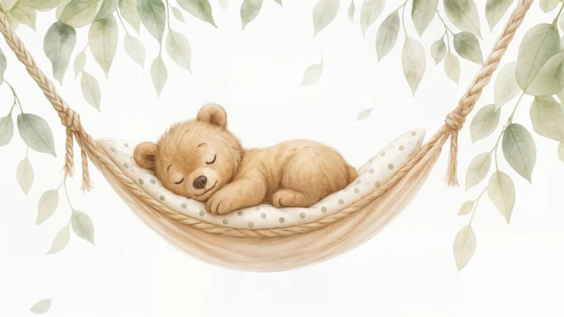PAPEL DE PAREDE URSO DORMINDO NA REDE