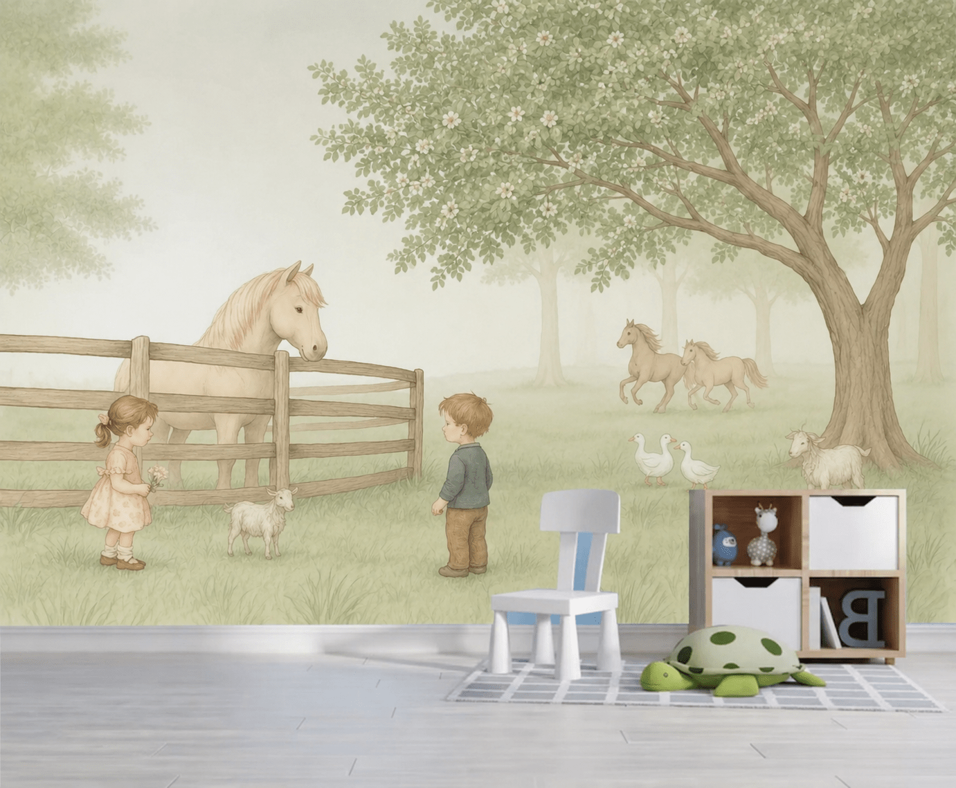 PAPEL PAREDE ANIMAIS NA FAZENDA