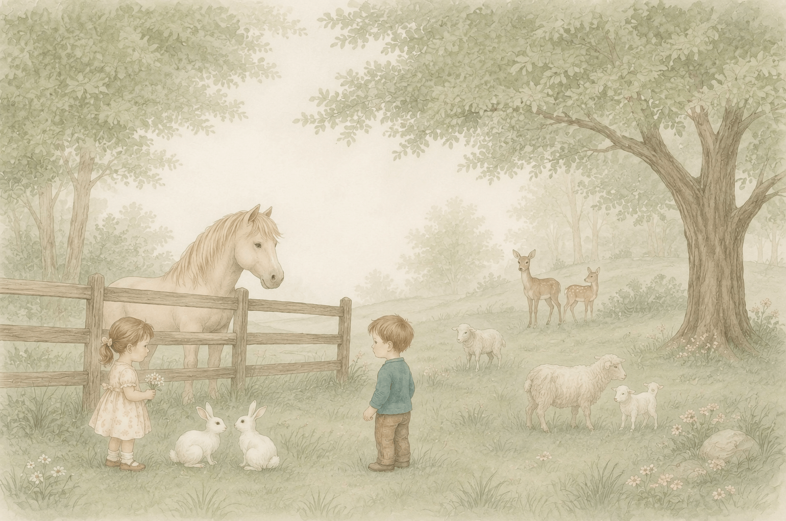PAPEL PAREDE ANIMAIS NA FAZENDA